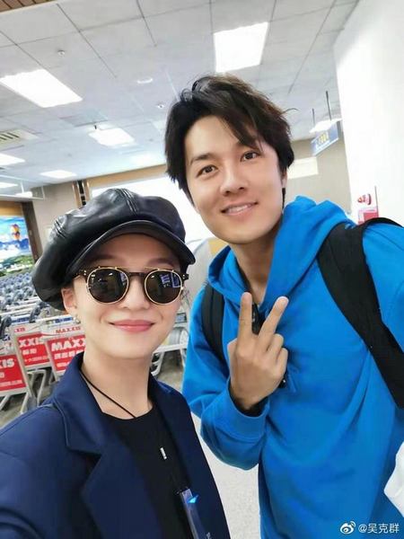 张韶涵与吴克群偶遇 喜聊新歌:希望我们很快再见